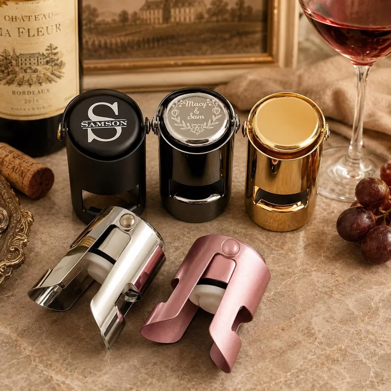 Custom winery bottle stoppers